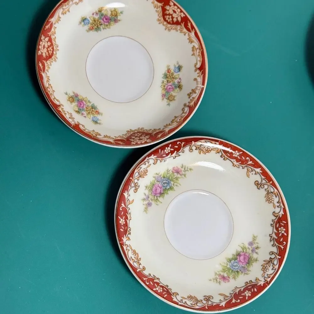 Vintage Demitasse Cups and Saucers Morimura Brothers (Noritake)